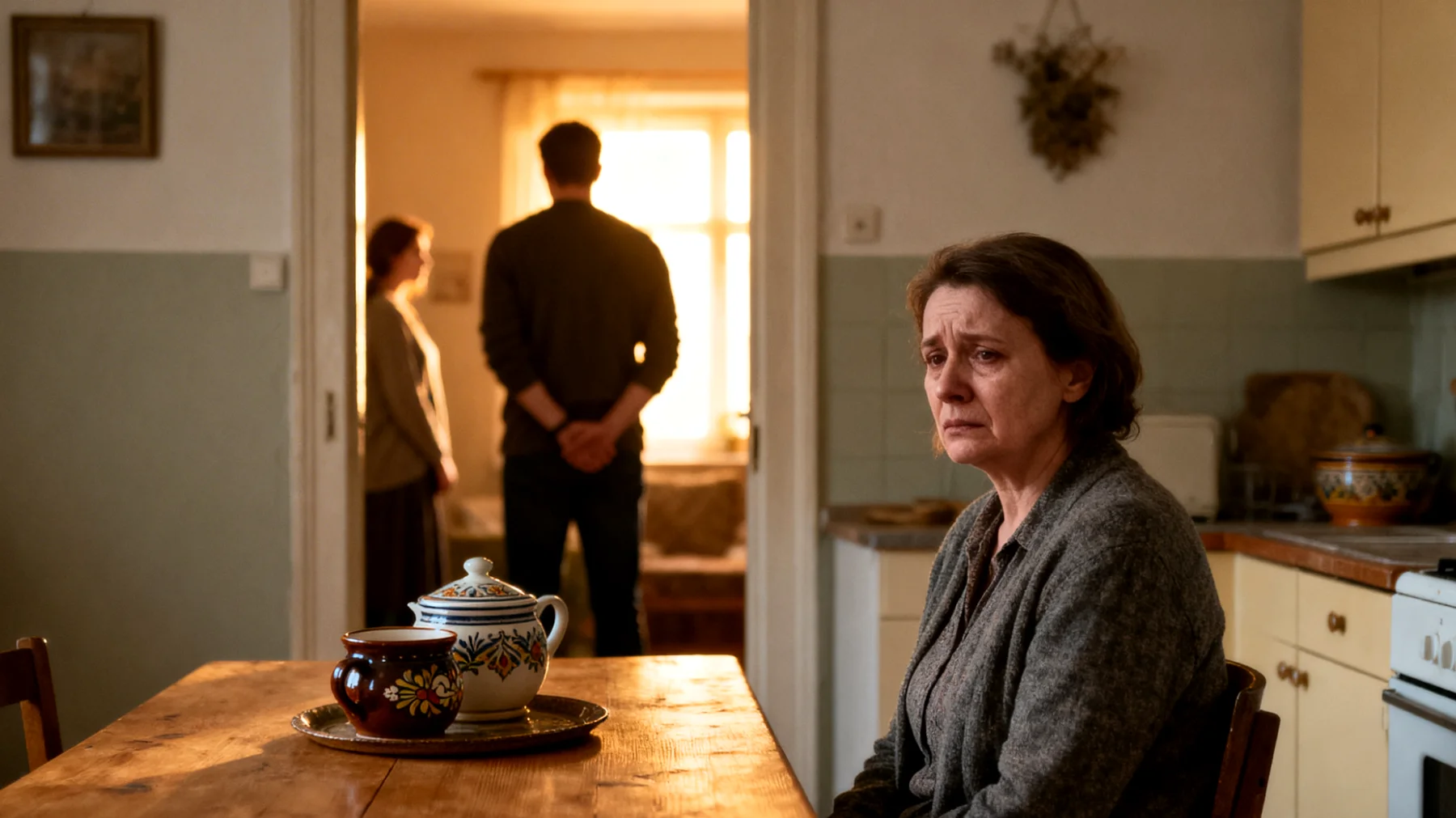 Mama doświadcza trudności w relacji z dorosłymi dziećmi, które są nadmiernie autonomiczne i utrzymują dystans emocjonalny, co powoduje u niej poczucie odrzucenia i obawy o utratę więzi rodzinnej."