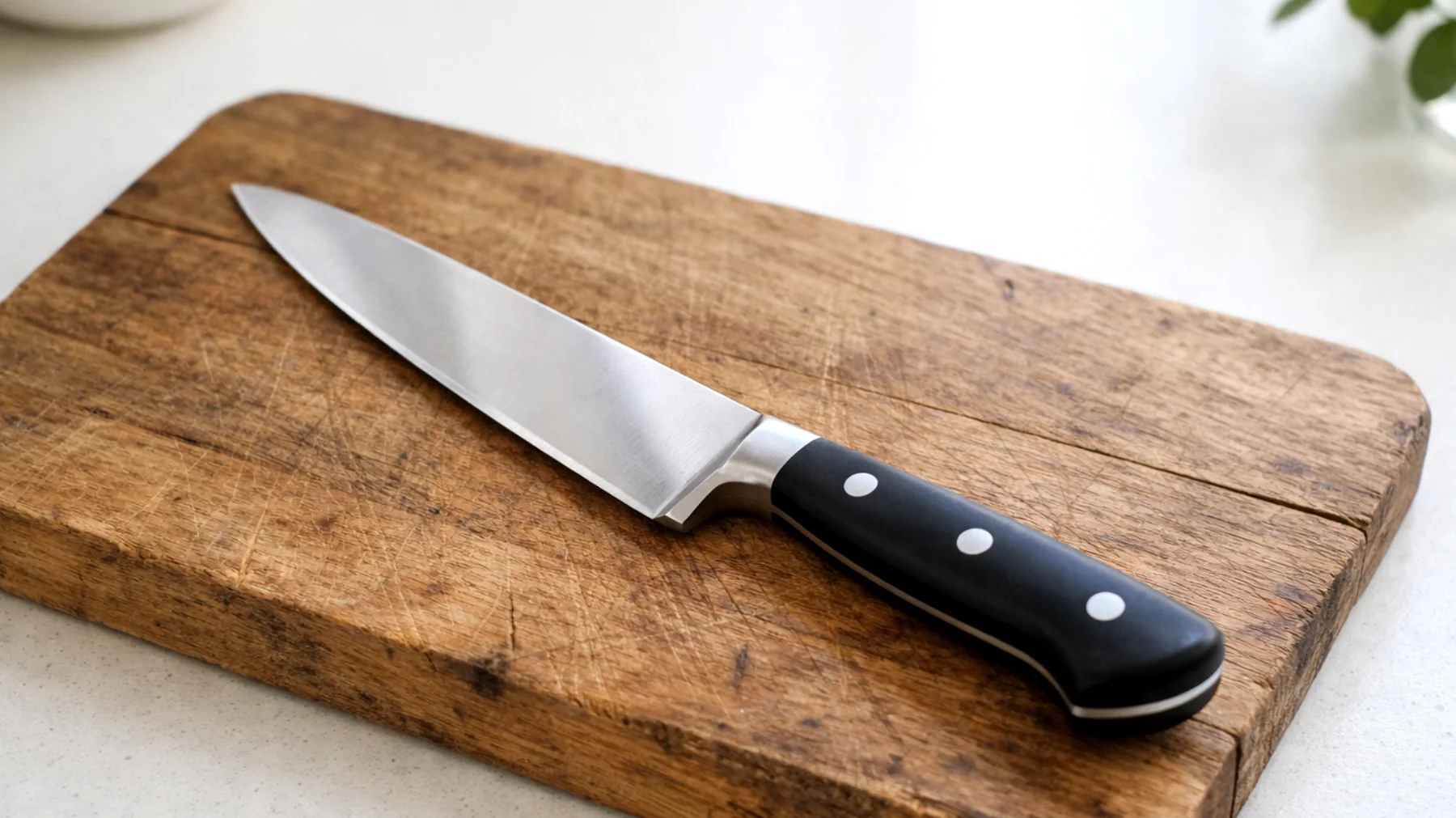 Nóż kuchenny: babciny trik, aby służył dłużej"